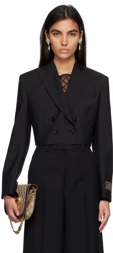 gucci black blazer|Gucci blazer vintage.